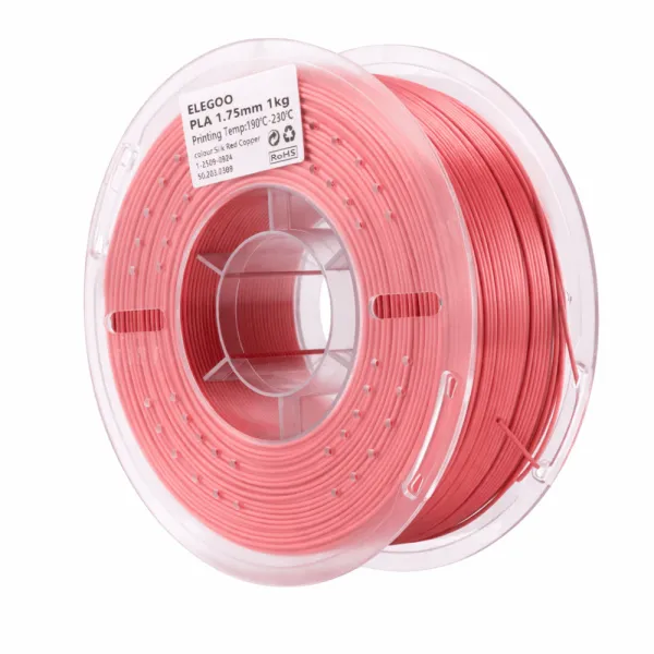 Filamento Elegoo PLA Silk 1 kg – Cobre Rojizo